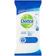 Dettol Antibacterial Cleansing Surface Large Wipes (Pack of 30)
