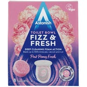 Astonish Toilet Bowl Fizz & Fresh Pink Peony Fresh Tablets (Pack of 8)