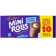 Cadbury Milk Chocolate Mini Rolls, 26g (Pack of 10)