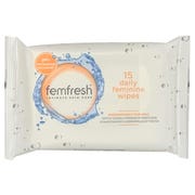 Femfresh Intimate Skin Care Biodegradable & Flushable 15 Feminine Intimate Wipes