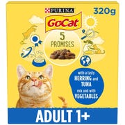 Go-Cat® with Herring and Tuna Mix with Vegetables Dry Cat Food 320g