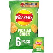 Walkers Pickled Onion, 25g (Pack of 6)