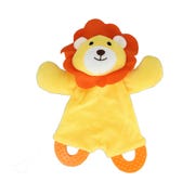 Plush Crinkle With Teether - Lion