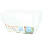 Microwave Container, 650ml (Pack of 8)