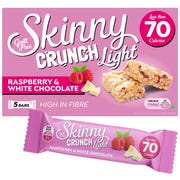 Skinny Crunch Light Raspberry & White Chocolate Bars 5 x 19g