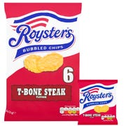Roysters ® T-Bone Steak Bubbled Chips, 21g (Pack of 6)
