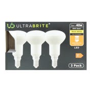Ultrabrite Warm White 40W Light Bulbs, (Pack of 3)