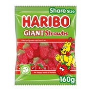 HARIBO Giant Strawbs Bag 160g