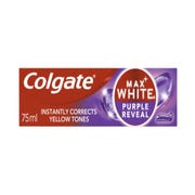 Colgate Max White Purple Reveal Instant Teeth Whitening Toothpaste 75ml