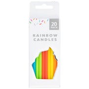 Party Bright Rainbow Candles (Pack of 20)