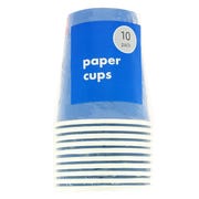 Party Paper Blue Cups (Pack of 10)