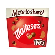 Maltesers Milk Chocolate & Honeycomb Sharing Pouch Bag, 175g