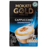 Mokate Unsweetened Cappuccino,14g (Pack of 10)
