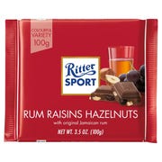 Ritter Sport Rum Raisins Hazelnut 100g