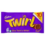  Cadbury Twirl Chocolate Bar, 215g  (Pack Of 10 Pack)