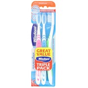 Wisdom Medium Regular Plus Toothbrushes (Pack of 3)