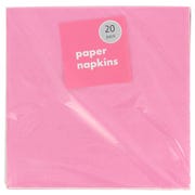 Party Pink Paper Napkins (Pack of 20)
