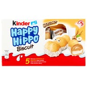 Kinder Happy Hippo Milk & Hazelnut Biscuits, 20.7g (Pack of 5)