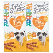 Webbox 6 Tasty Sticks with Chicken, 30g (Pack of 6)